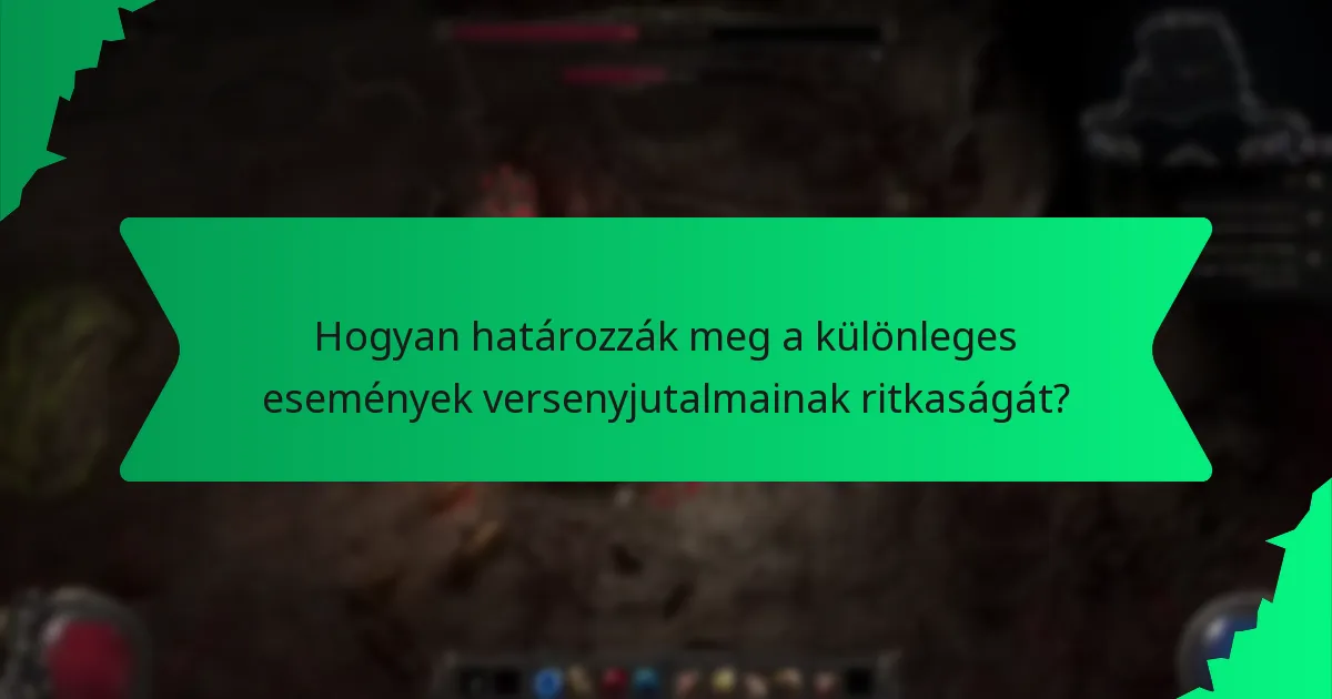 Milyen színek kapcsolódnak a különleges események versenyjutalmaihoz?