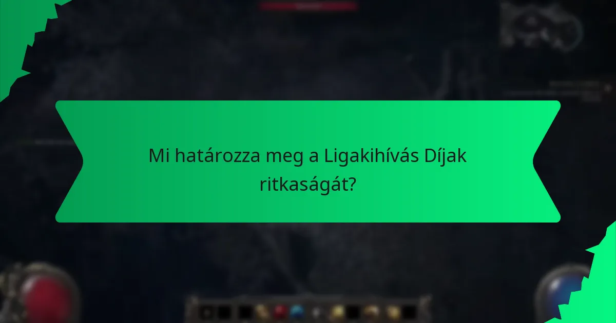 Hogyan jelzi a szín az értéket a Ligakihívás Díjakban?